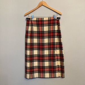 Authentic Plaid Tartan Made in Scotland 🏴󠁧󠁢󠁳󠁣󠁴󠁿 Midi Kilt Skirt